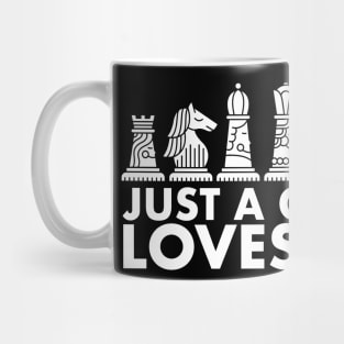 Just a Girl who loves Chess Check Mate Chess Game Gift Mug